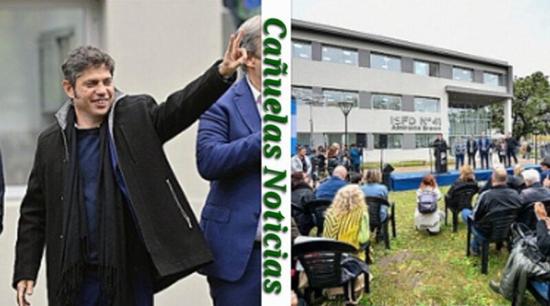 Almirante Brown Kicillof -  Inauguró dos bases policiales y un instituto docente.