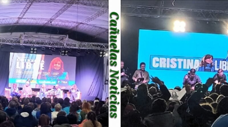 Cristina Libre - En un acto multitudinario en Cañuelas, el kirchnerismo denunció el lawfare y el ajuste de Milei