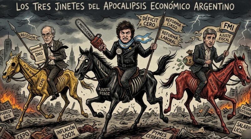 Los Tres Jinetes del apocalipsis económico Argentino