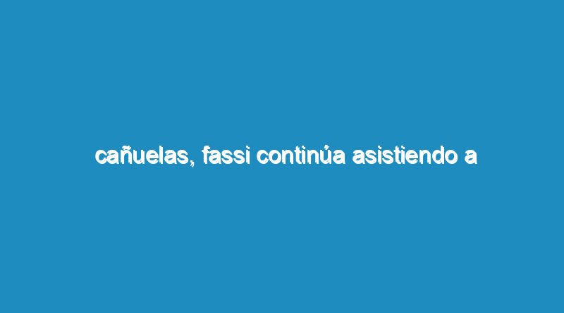 Cañuelas, Fassi continúa asistiendo a instituciones educativas del distrito.