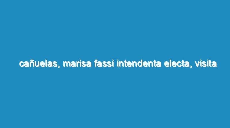 Cañuelas, Marisa Fassi Intendenta electa, visita la casa del Niño Laura Vicuña.