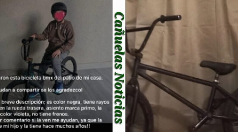 Cañuelas: Roban una bicicleta BMX del patio de una casa en pleno centro