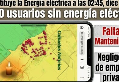 Cañuelas Apagón masivo  3.680 usuarios de Edesur sin luz