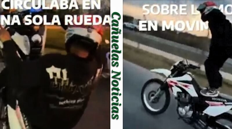 Inhabilitan hasta 2099 a motociclista por maniobras imprudentes en plena ruta