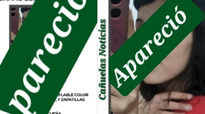 Cañuelas - Apareció Loana Loreley Cañas: la adolescente de 14 años fue hallada sana y salva en San Telmo