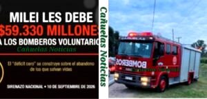Milei le debe $59.330 millones a los bomberos voluntarios: el “déficit cero” Milei le debe $59.330 millones a los bomberos voluntarios: el “déficit cero”