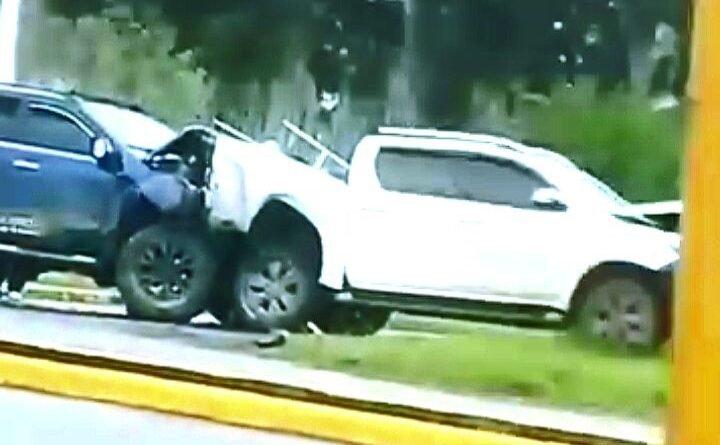 Cañuelas Violento choque en el km 54 de la Ruta 3 Ford Ranger conducida por el popular mecánico tiktoker "- 