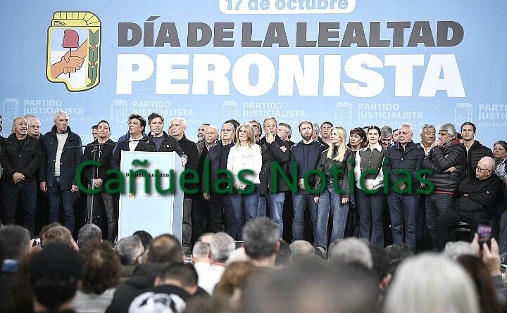 Lealtad peronista Kicillof -  Convocó a construir una alternativa en el acto en la Matanza.- 