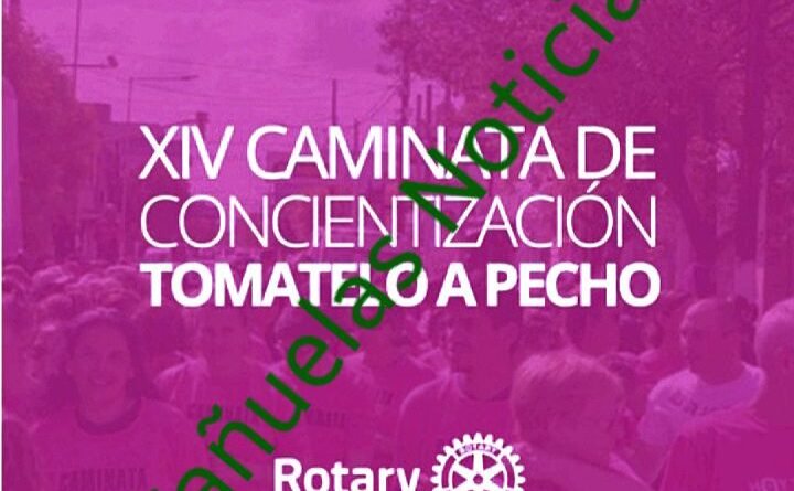 XIV Caminata "Tómatelo a Pecho" Hoy 24/10/2026  Cañuelas se une por la prevención del cáncer de mama- 