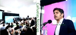 Kicillof entregó escrituras gratuitas y netbooks en Rivadavia